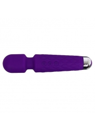 Фиолетовый wand-вибратор с подвижной головкой - 20,4 см. - Сима-Ленд