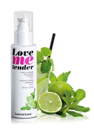 Съедобное согревающее массажное масло Love Me Tender Mojito с ароматом мохито - 100 мл. - Love to Love - купить с доставкой в Нижнем Новгороде