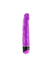 Фиолетовый гелевый вибромассажёр Adour Club - 23,5 см. - Baile
