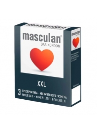 Презервативы увеличенного размера Masculan XXL - 3 шт. - Masculan - купить с доставкой в Нижнем Новгороде