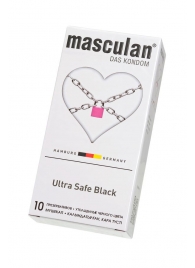 Ультрапрочные презервативы Masculan Ultra Safe Black - 10 шт. - Masculan - купить с доставкой в Нижнем Новгороде