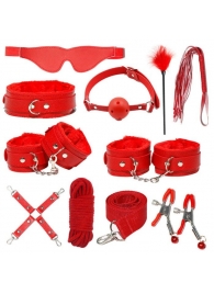 Красный БДСМ-набор «Оки-Чпоки» из 11 предметов - Сима-Ленд - купить с доставкой в Нижнем Новгороде