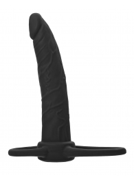 Черная насадка на пенис для двойного проникновения Black Red - 16,5 см. - ToyFa - купить с доставкой в Нижнем Новгороде