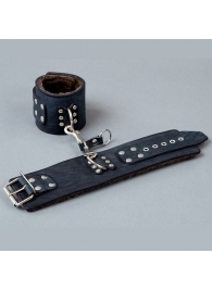 Широкие кожаные наручники на меху - Подиум - купить с доставкой в Нижнем Новгороде