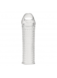 Текстурированная насадка на пенис Clear Textured Penis Enhancing Sleeve Extension - 16,5 см. - BlueLine - в Нижнем Новгороде купить с доставкой