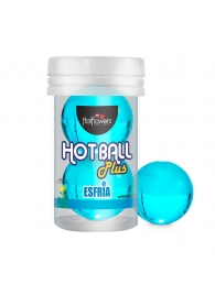 Лубрикант на масляной основе Hot Ball Plus с охлаждающим эффектом (2 шарика по 3 гр.) - HotFlowers - купить с доставкой в Нижнем Новгороде