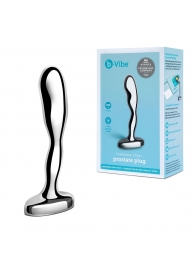 Стальной стимулятор простаты Stainless Steel Prostate Plug - 11,5 см. - b-Vibe - в Нижнем Новгороде купить с доставкой