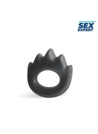 Черное эрекционное кольцо в форме пламени - Sex Expert - в Нижнем Новгороде купить с доставкой