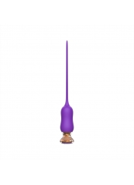 Фиолетовый тонкий стимулятор Nipple Vibrator - 23 см. - I-MOON - купить с доставкой в Нижнем Новгороде