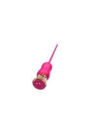 Розовый тонкий стимулятор Nipple Vibrator - 23 см. - I-MOON - купить с доставкой в Нижнем Новгороде