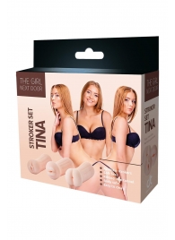 Набор из 3 мастурбаторов The Girl Next Door Tina - Dream Toys - в Нижнем Новгороде купить с доставкой