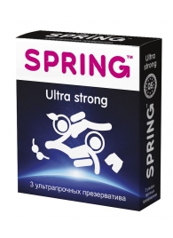 Ультрапрочные презервативы SPRING ULTRA STRONG - 3 шт. - SPRING - купить с доставкой в Нижнем Новгороде