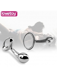 Серебристая втулка LOVETOY Luxury из металла - 10 см. - Lovetoy
