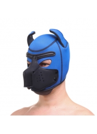 Синяя неопреновая БДСМ-маска Puppy Play - Сима-Ленд - купить с доставкой в Нижнем Новгороде