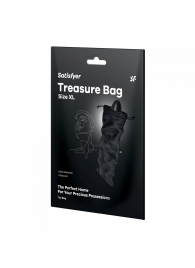 Черный мешочек для хранения игрушек Treasure Bag XL - Satisfyer - купить с доставкой в Нижнем Новгороде