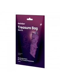 Фиолетовый мешочек для хранения игрушек Treasure Bag XL - Satisfyer - купить с доставкой в Нижнем Новгороде