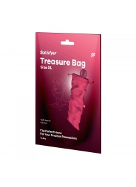 Розовый мешочек для хранения игрушек Treasure Bag XL - Satisfyer - купить с доставкой в Нижнем Новгороде