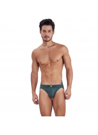 Зеленые мужские трусы-брифы с поясом Flashing Brief - Clever Masculine Underwear купить с доставкой