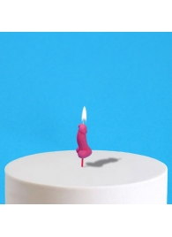 Розовая свеча на торт в форме фаллоса - 4,5 см. - Сима-Ленд - купить с доставкой #SOTBIT_REGIONS_UF_V_REGION_NAME#