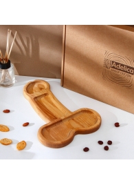 Деревянное блюдо для подачи в форме члена (32,5 х 20 х 1,7 см) - Сима-Ленд - купить с доставкой в Нижнем Новгороде