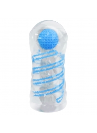 Прозрачный эластичный мастурбатор с голубым шариком - Baile - #SOTBIT_REGIONS_UF_V_REGION_NAME# купить с доставкой