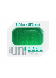 Зеленый мастурбатор-стимулятор Tenga Uni Emerald - Tenga - в Нижнем Новгороде купить с доставкой