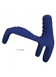 Синяя вибронасадка на пенис Vibrating Penis Sling - Baile - в Нижнем Новгороде купить с доставкой