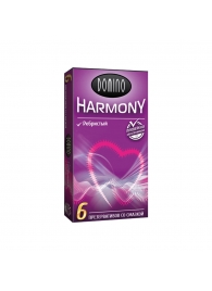 Презервативы с рёбрышками Domino Harmony - 6 шт. - Domino - купить с доставкой в Нижнем Новгороде