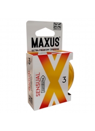 Презервативы анатомической формы Maxus Sensual - 3 шт. - Maxus - купить с доставкой в Нижнем Новгороде