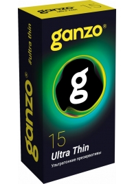 Прозрачные ультратонкие презервативы Ganzo Ultra thin - 15 шт. - Ganzo - купить с доставкой в Нижнем Новгороде