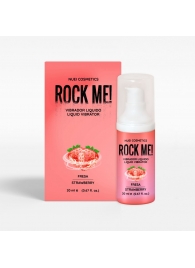 Жидкий вибратор Nuei Rock Me! с ароматом клубники - 20 мл. - Nuei cosmetics - купить с доставкой в Нижнем Новгороде