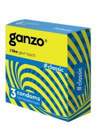 Классические презервативы с обильной смазкой Ganzo Classic - 3 шт. - Ganzo - купить с доставкой в Нижнем Новгороде