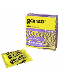 Тонкие презервативы для большей чувствительности Ganzo Sence - 3 шт. - Ganzo - купить с доставкой в Нижнем Новгороде