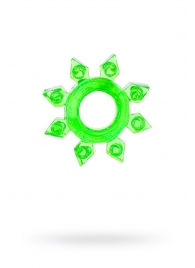 Зеленое эрекционное кольцо-звезда - Toyfa Basic - в Нижнем Новгороде купить с доставкой