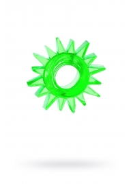 Зеленое эрекционное кольцо-солнце - Toyfa Basic - в Нижнем Новгороде купить с доставкой