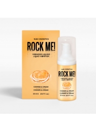 Жидкий вибратор Nuei Rock Me! с ароматом печенья и сливок - 20 мл. - Nuei cosmetics - купить с доставкой в Нижнем Новгороде