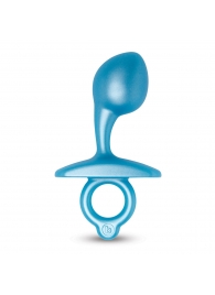 Голубая анальная пробка для массажа простаты Bulb Silicone Prostate Plug - 10,7 см. - b-Vibe - в Нижнем Новгороде купить с доставкой