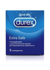 Утолщённые презервативы Durex Extra Safe - 3 шт. - Durex - купить с доставкой в Нижнем Новгороде