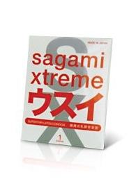 Ультратонкий презерватив Sagami Xtreme SUPERTHIN - 1 шт. - Sagami - купить с доставкой в Нижнем Новгороде