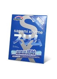 Презерватив Sagami Xtreme FEEL FIT 3D - 1 шт. - Sagami - купить с доставкой в Нижнем Новгороде