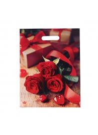 Пакет с принтом в виде роз (31х40 см) - Сима-Ленд - купить с доставкой в Нижнем Новгороде
