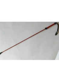 Короткий красный плетеный стек с наконечником-ладошкой - 70 см. - Подиум - купить с доставкой в Нижнем Новгороде