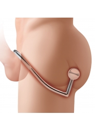 Кольцо на пенис с анальным стимулятором Stainless Steel Anal Hook   Cock Ring - BlueLine - в Нижнем Новгороде купить с доставкой