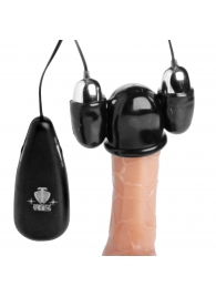 Черная стимулирующая насадка для головки полового члена Multi Speed Vibrating Penis Head Teaser - XR Brands - в Нижнем Новгороде купить с доставкой