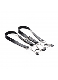 Ремни с зажимами для половых губ Spread Labia Spreader Straps with Clamps - XR Brands - купить с доставкой в Нижнем Новгороде