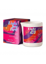 Массажная свеча Light My Fire с ароматом моной - 80 мл. - Love to Love - купить с доставкой в Нижнем Новгороде