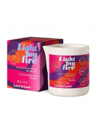 Массажная свеча Light My Fire Coconut с ароматом кокоса - 65 гр. - Love to Love - купить с доставкой в Нижнем Новгороде