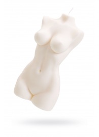 Белая интерьерная свеча в форме женского торса - 850 гр. - Pecado - купить с доставкой в Нижнем Новгороде