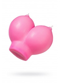 Розовая свеча «Сиськи» - 150 гр. - Pecado - купить с доставкой в Нижнем Новгороде