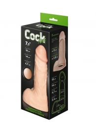 Телесный фаллоудлинитель с мошонкой Cock Next - 19 см. - LOVETOY (А-Полимер) - в Нижнем Новгороде купить с доставкой